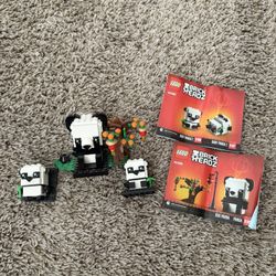Retired LEGO Chinese New Year Pandas 