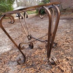 48" Dining Room Table Wrought Iron