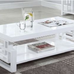 White Lacquer Coffee Table 