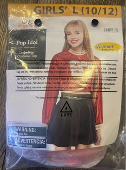 Pop Idol Girls Halloween Costume Top Size L 10/12