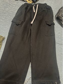 Pro Club Black Cargo Sweatpants size s