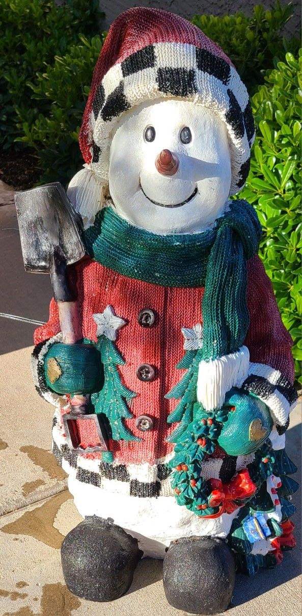 Ceramic Holiday Christmas Snowman