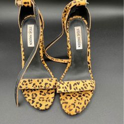 Steve Madden Leopard Print Heels Sandals