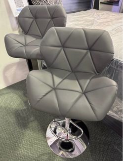 GREY & SILVER BARSTOOLS 🪑