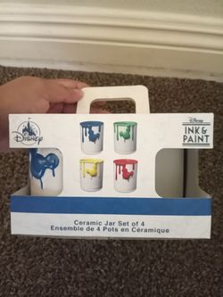 Disney Ink and Paint Ceramic Jar set