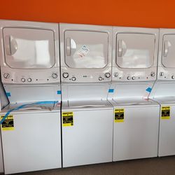 GE Washer and Dryer Stacked Unit 