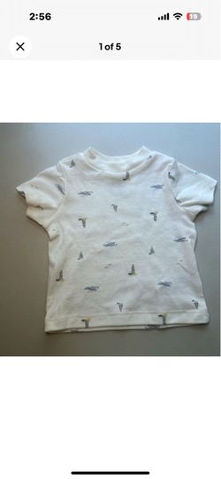 Baby/Toddler White Nautical Print T-Shirt