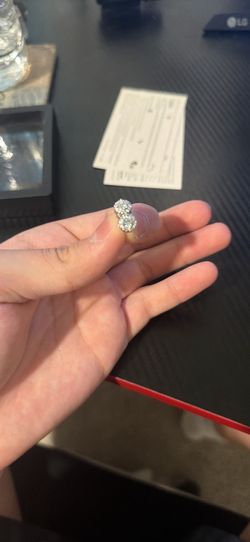 4.2mm/0.3CT Moissanite earring