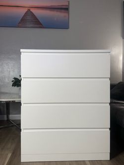 White 4-Drawer Dresser
