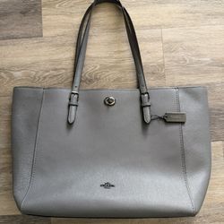 Coach Gray Tote Handbag