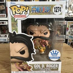 EXCLUSIVE Gol D. Roger One Piece Funko Pop Animation #1274 Anime Manga Cartoons