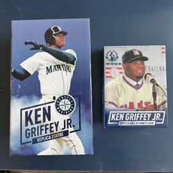 Ken Griffey Jr. Replica Statue and  Hall of Fame Plaque