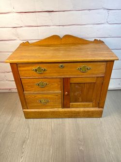 Antique Washbasin Cabinet Small Dresser