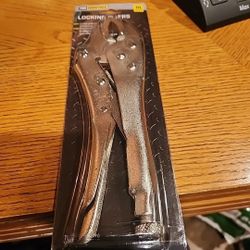 New PRO ESSENTIALS LOCKING PLIERS 10” Easy Adjust Pressure Screw Ergonomic