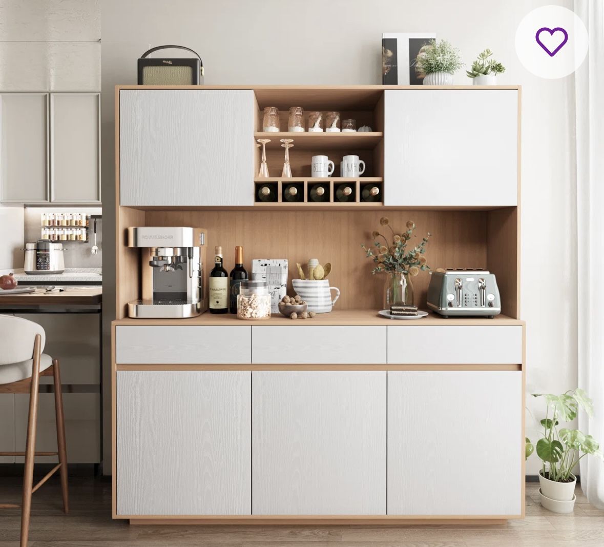 Large Kitchen Pantry, Storage Cabinet With Organizer