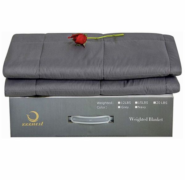 Brand New in box Weighted Blanket (54"x72", 12 lbs), Heavy Blanket Box