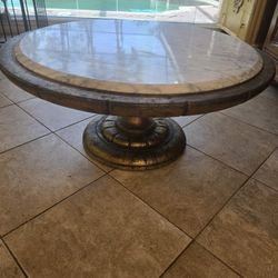  Coffee Table in Gold & Marble - Solid Wood