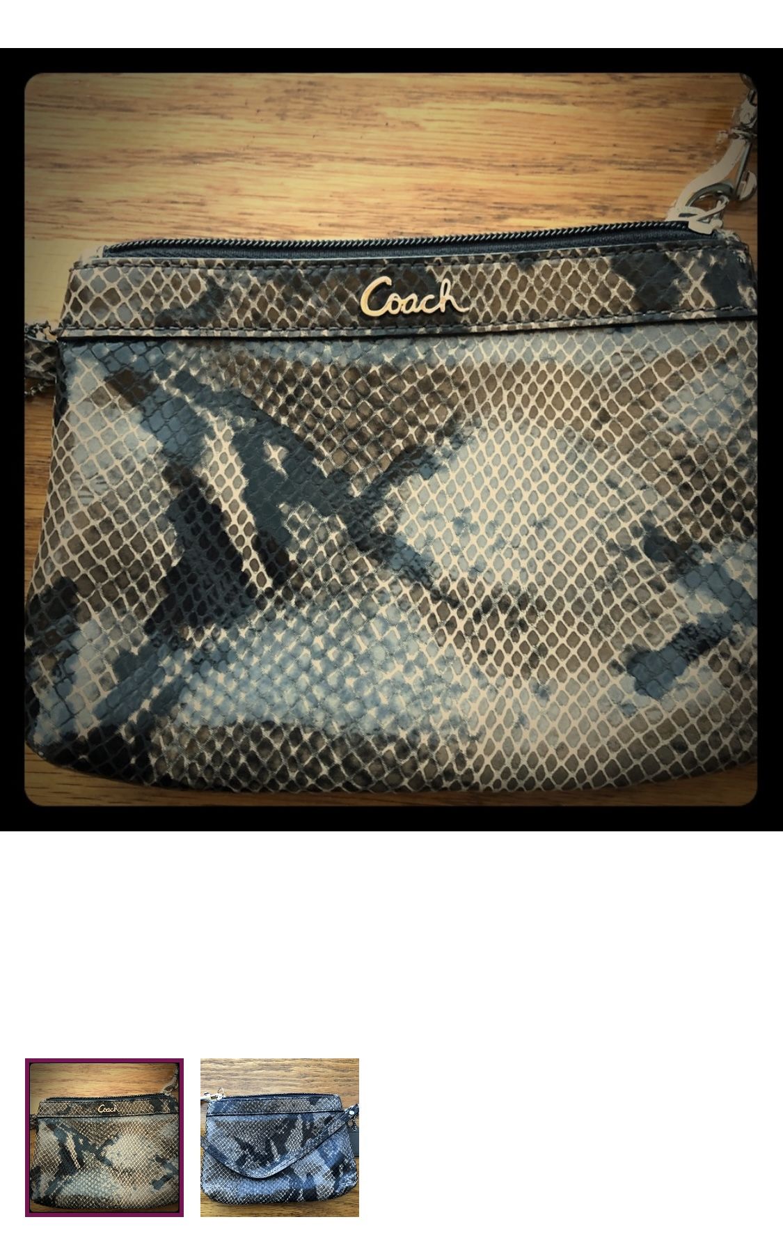 Mini Coach Wristlet