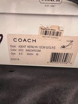 Coach signature monogram shoes