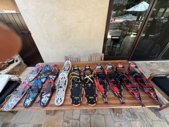 Snow Shoes for the family plus ski poles