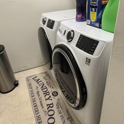 Set of GE Electric Front Loading Washer and  Dryer