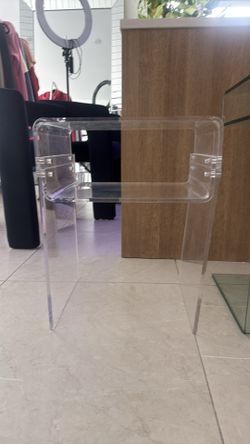 Acrylic side table