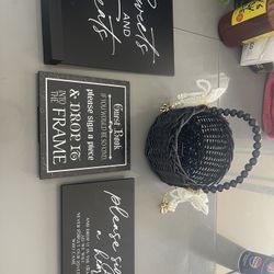 Table Signs For Any Occasion Including Flower Girl Basket 