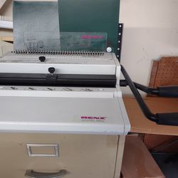 Renz Combi SRW Wire Book Binder in excellent condition with supplies