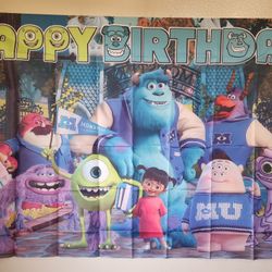 Monster Inc. Birthday Backdrop $7

