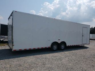 ENCLOSED VNOSE TRAILERS ALL SIZES AND COLORS 20FT 24FT 28FT 32FT IN STOCK FREE DELIVERY