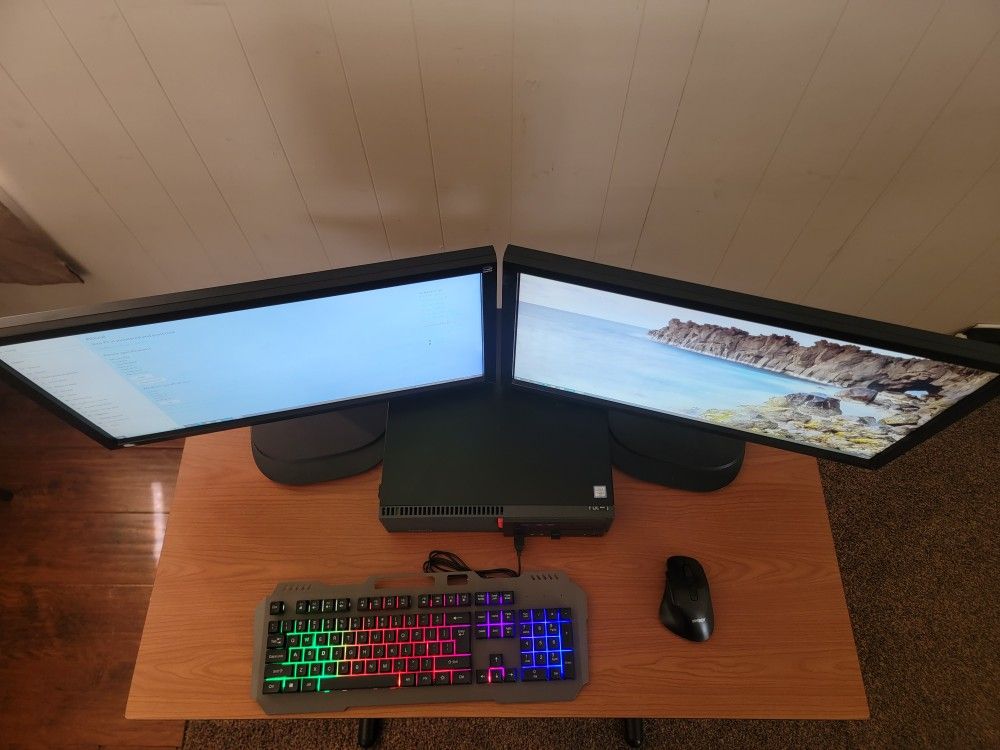 Computer Setup With Table