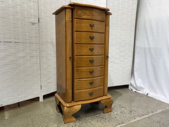 Vanity Mirror Top Jewelry Armoire