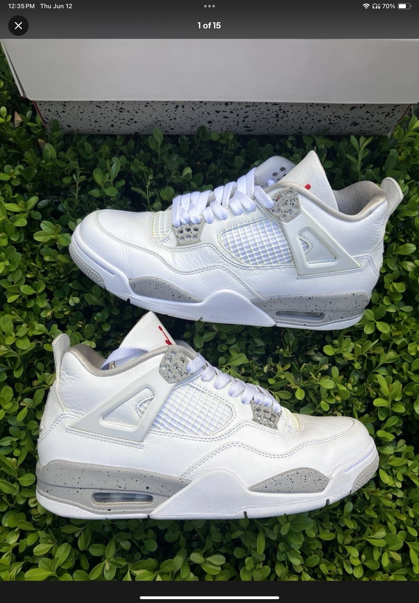 Size 8.5 - Jordan 4 Retro Mid White Oreo