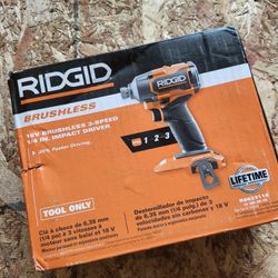 Ridgid 18V Brushless Cordless 3-Speed 1/4 in. Impact Driver (Tool Only)
