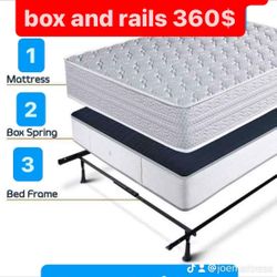 Huge sale for Mattress And Box Twin size mattress and box 150.$ full 190$ Queen 200$ king 290$. free delivery free set up 708….289…7715… cash or Zelle