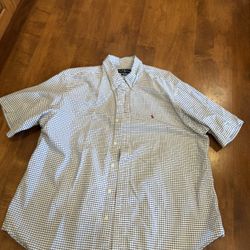 Men’s Ralph Lauren Short Sleeve Butown Down Shirt Shipping Available 