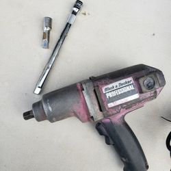 Electric 1/2 Impact Wrench with Extensions 