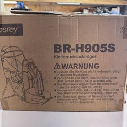 Besrey Toddler Hiking Backpack Baby Carrier,Foldable Frame Lightweight Large Capacity Child Carrier for Hiking,Black