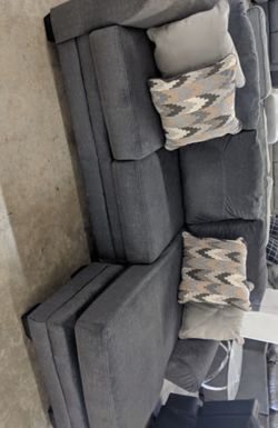 Braxlin Charcoal Sofa Chaise