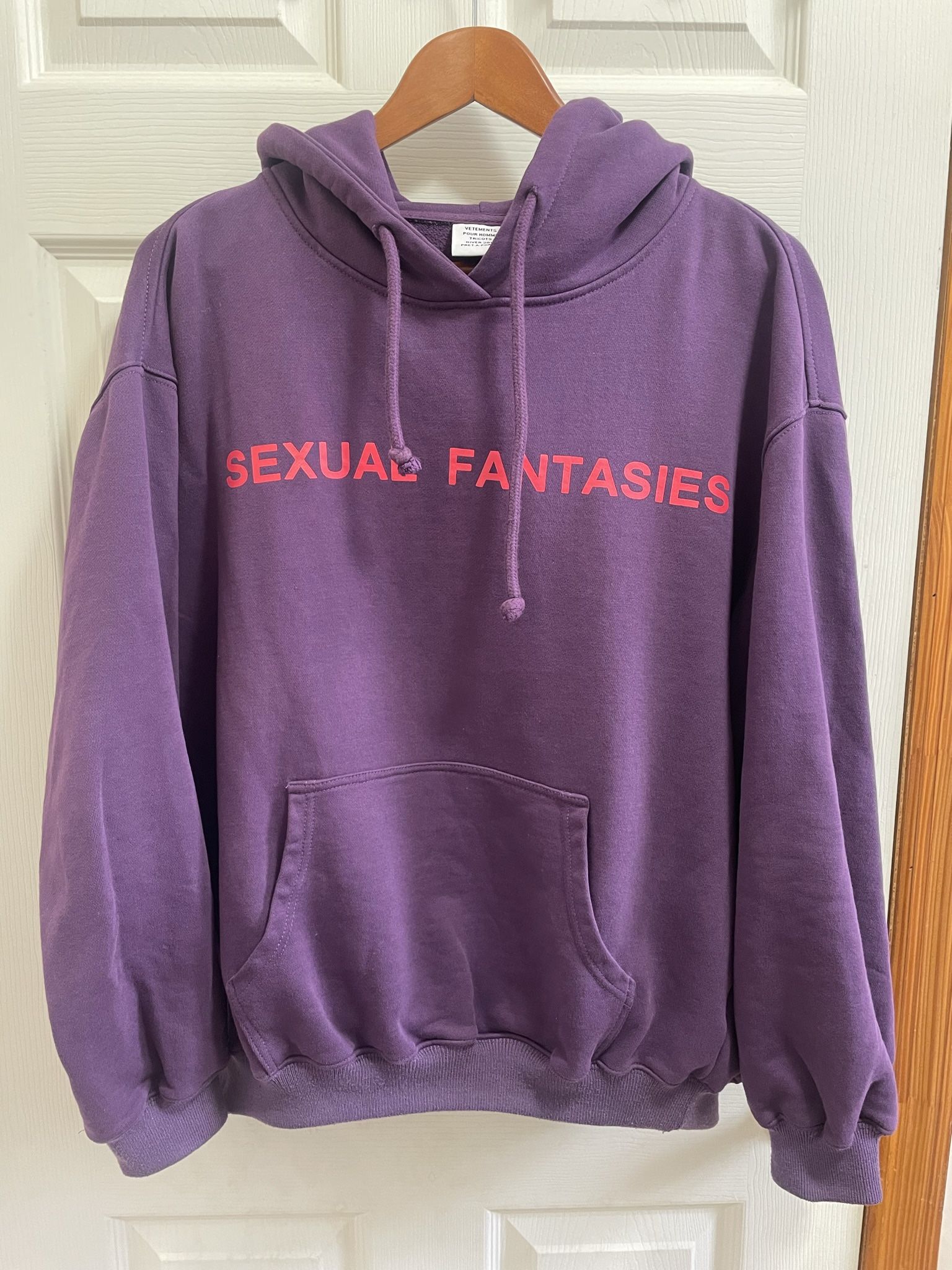 VETEMENTS “SEXUAL FANTASIES” HOODIE