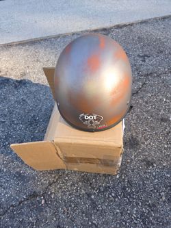 Cyclone vintage motorcycle dot approved half helmet size medium.  New!!!!