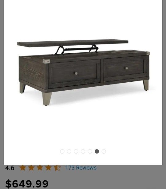 Large Lift Top Coffee Table
