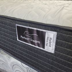 New King Sizes Mattress Hybrid Individual Pocketed Coils With Memory Foam Gel Medium Firm New