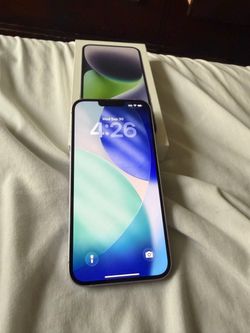 Purple Apple Iphone 14 plus 128gb unlocked att