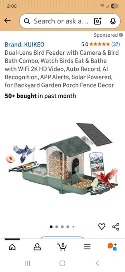 Bird Feeder With 2 Cameras