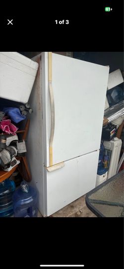 White Bottom Freezer Refrigerator