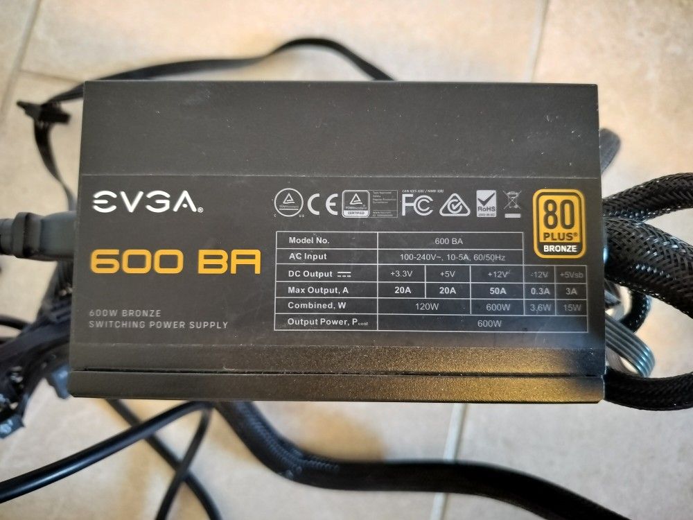 EVGA 600 Watt PSU