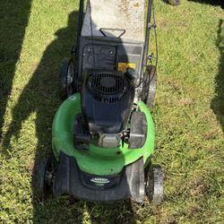 Working lawn mower 