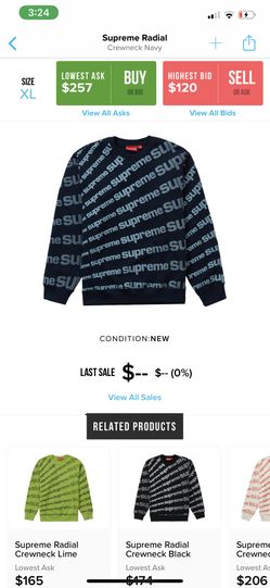 Supreme radial crewneck