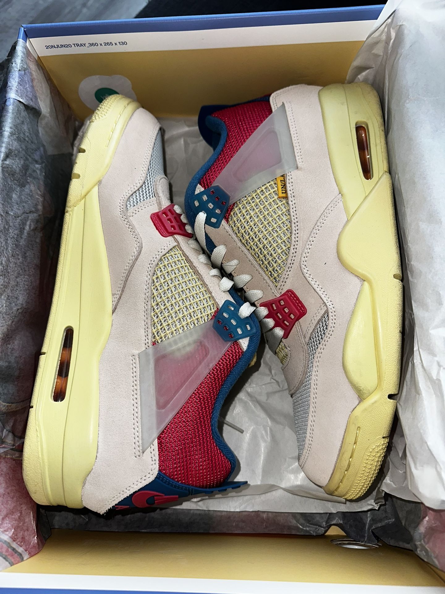 Jordan 4 Union Guava Sz 11.5 Lightly Used With Box